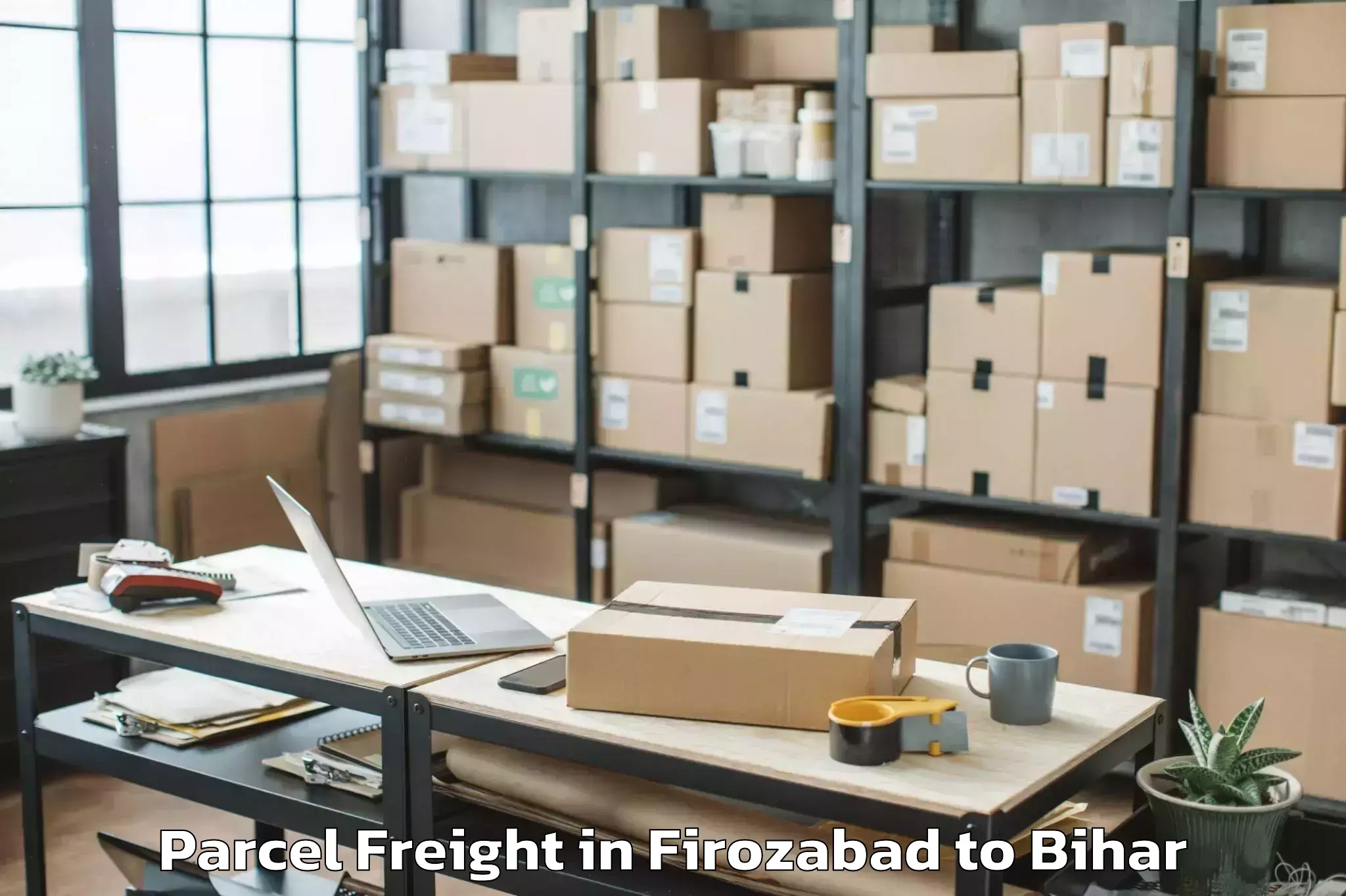 Book Your Firozabad to Pupri Parcel Freight Today